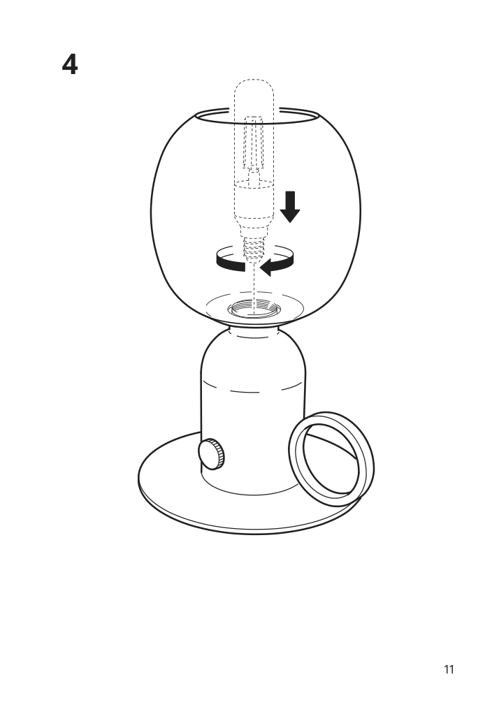 Assembly instructions for IKEA Askmuller table lamp white | Page 11 - IKEA ÅSKMULLER table lamp 205.093.42