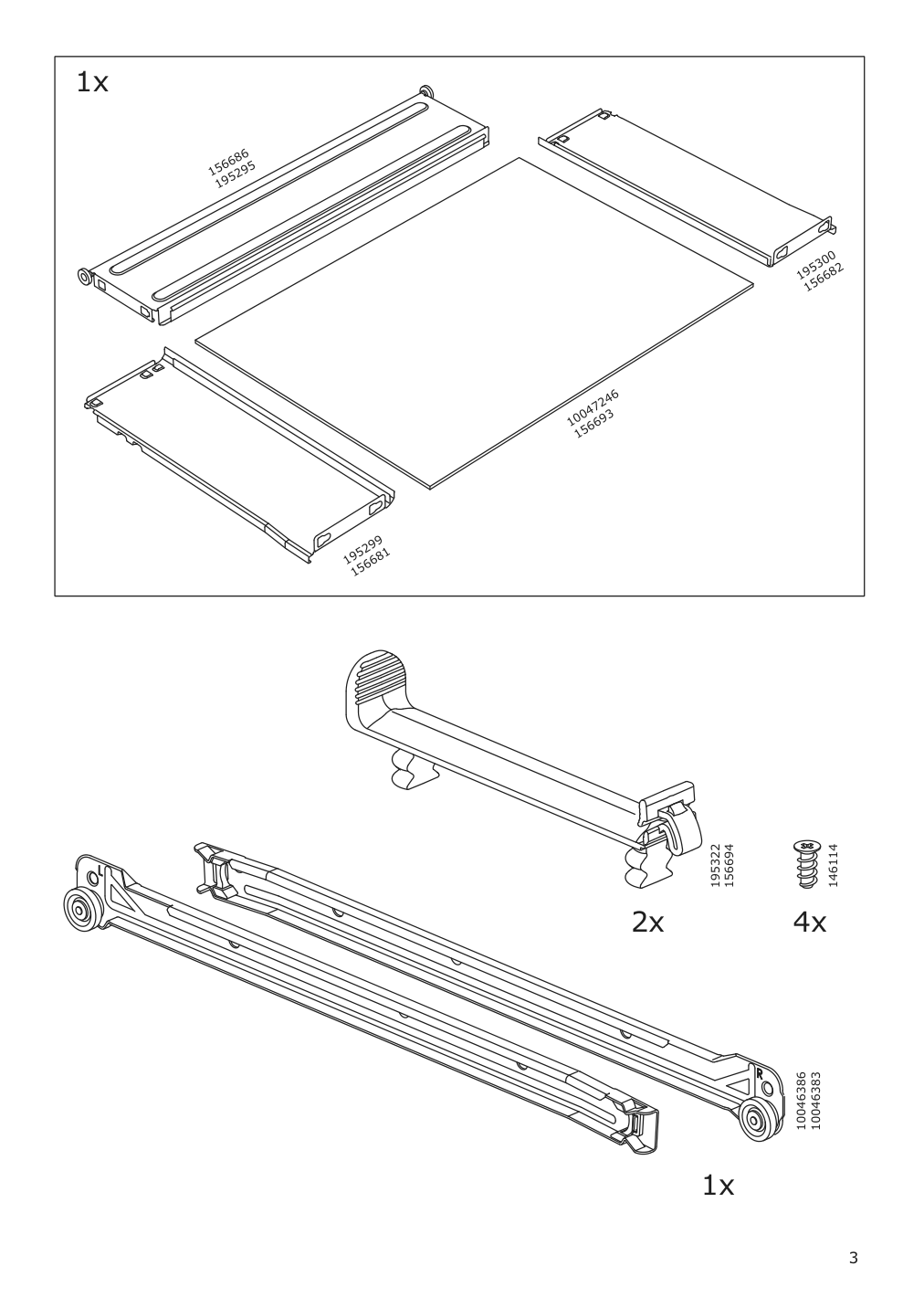 Assembly instructions for IKEA Aurdal drawer without front white | Page 3 - IKEA AURDAL wardrobe combination 495.643.28