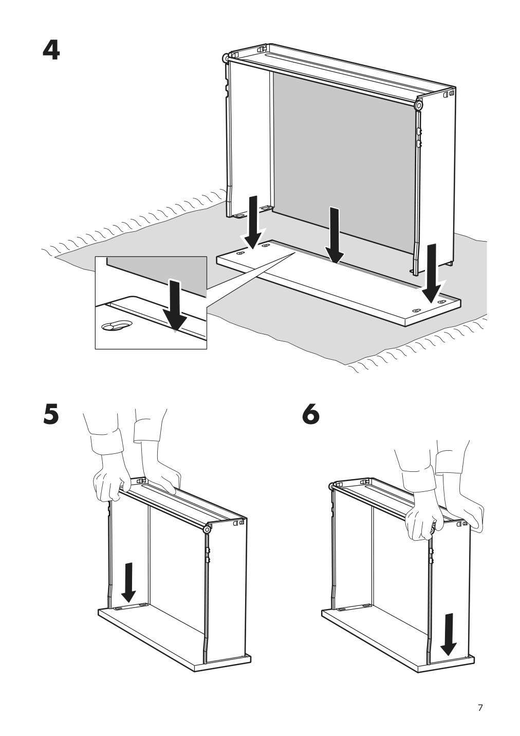 Assembly instructions for IKEA Aurdal drawer without front white | Page 7 - IKEA AURDAL wardrobe combination 895.643.31