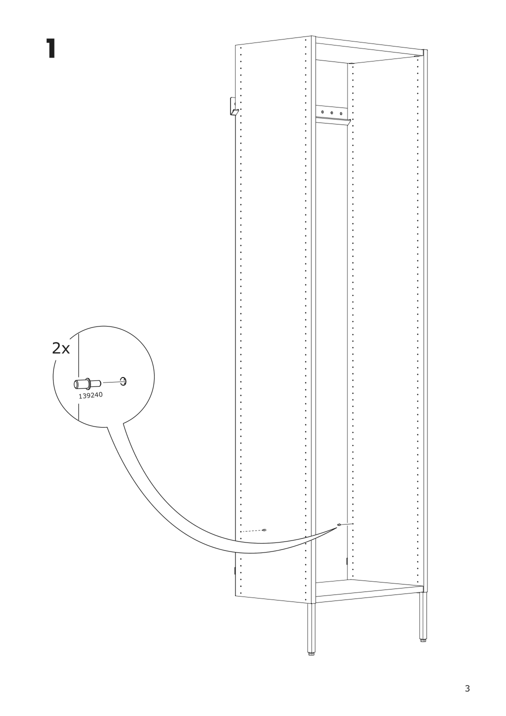 Assembly instructions for IKEA Aurdal shoe shelf white | Page 3 - IKEA AURDAL wardrobe combination 895.643.31