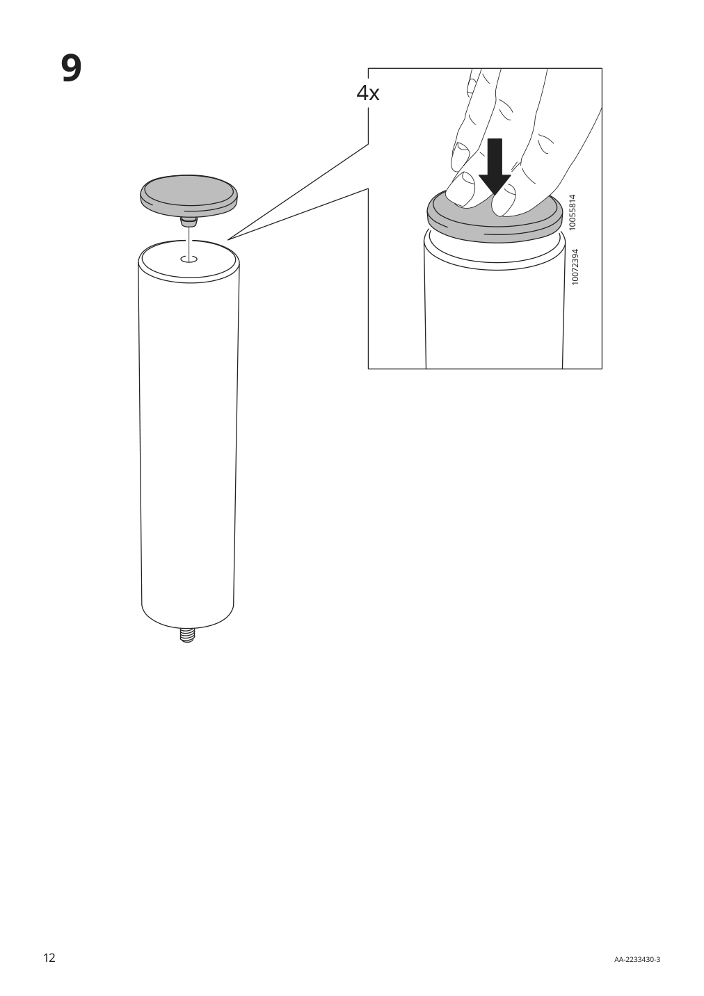 Assembly instructions for IKEA Backsaelen frame 1 5 seat armchair | Page 12 - IKEA BACKSÄLEN 1.5-seat armchair 093.931.97