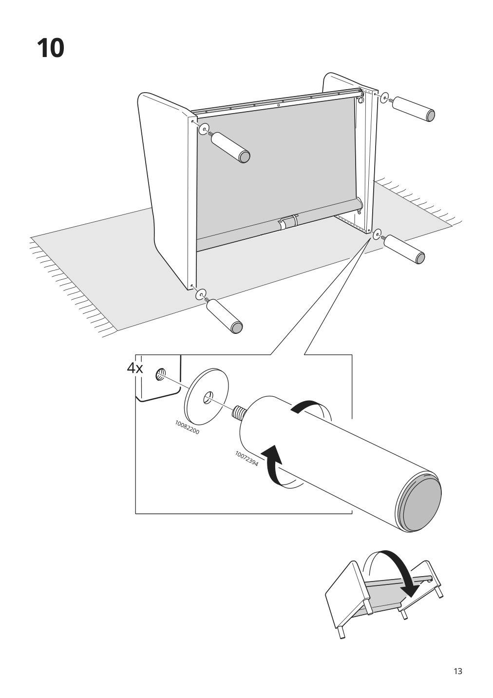 Assembly instructions for IKEA Backsaelen frame 1 5 seat armchair | Page 13 - IKEA BACKSÄLEN 1.5-seat armchair 093.931.97