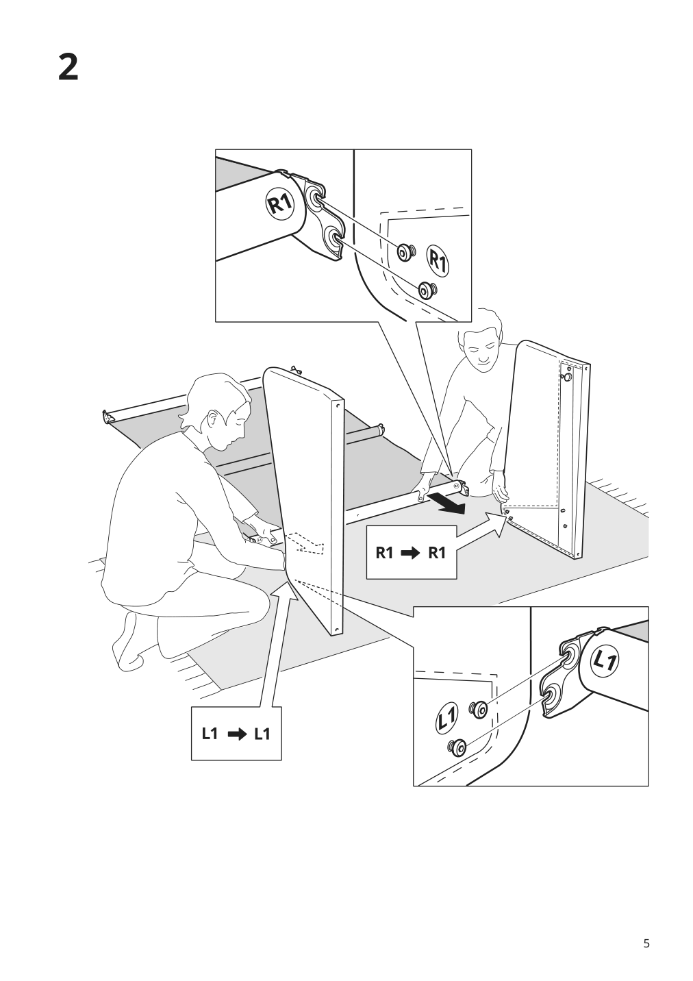 Assembly instructions for IKEA Backsaelen frame 1 5 seat armchair | Page 5 - IKEA BACKSÄLEN 1.5-seat armchair 093.931.97