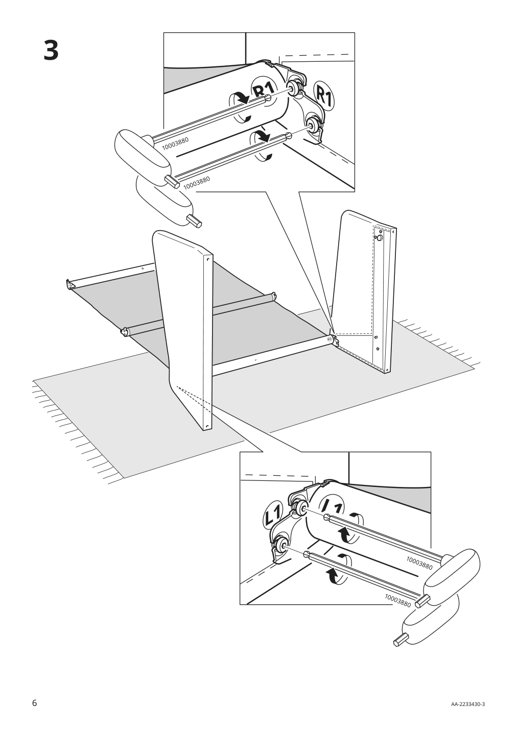 Assembly instructions for IKEA Backsaelen frame 1 5 seat armchair | Page 6 - IKEA BACKSÄLEN 1.5-seat armchair 093.931.97