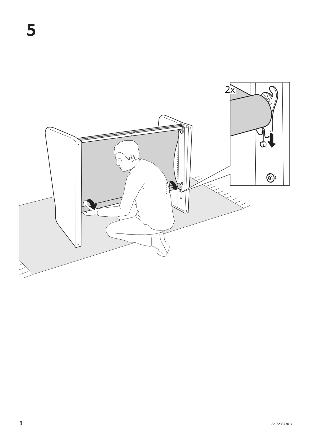 Assembly instructions for IKEA Backsaelen frame 1 5 seat armchair | Page 8 - IKEA BACKSÄLEN 1.5-seat armchair 093.931.97