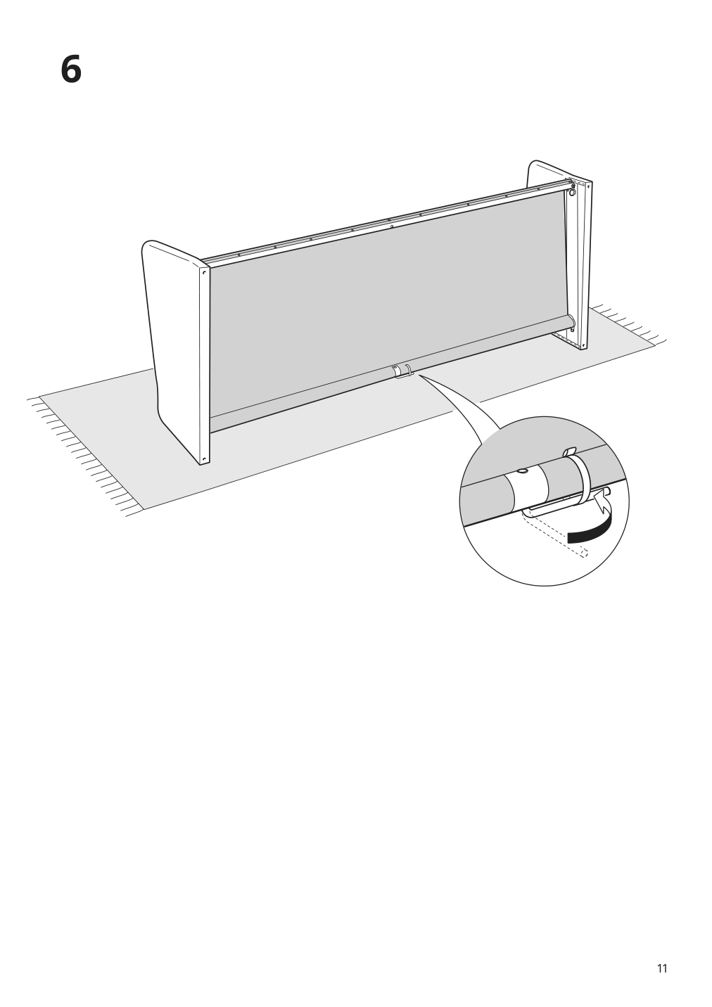 Assembly instructions for IKEA Backsaelen frame 3 seat sofa w chaise | Page 11 - IKEA BACKSÄLEN sofa with chaise 093.931.83