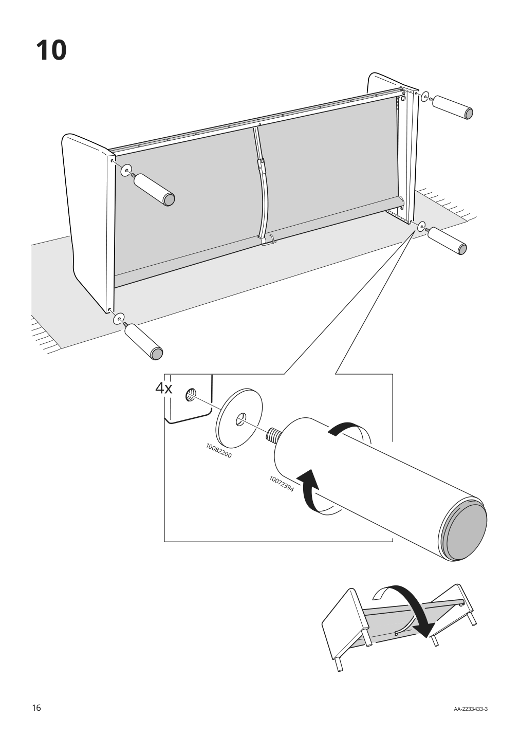 Assembly instructions for IKEA Backsaelen frame 3 seat sofa w chaise | Page 16 - IKEA BACKSÄLEN sofa with chaise 193.931.87