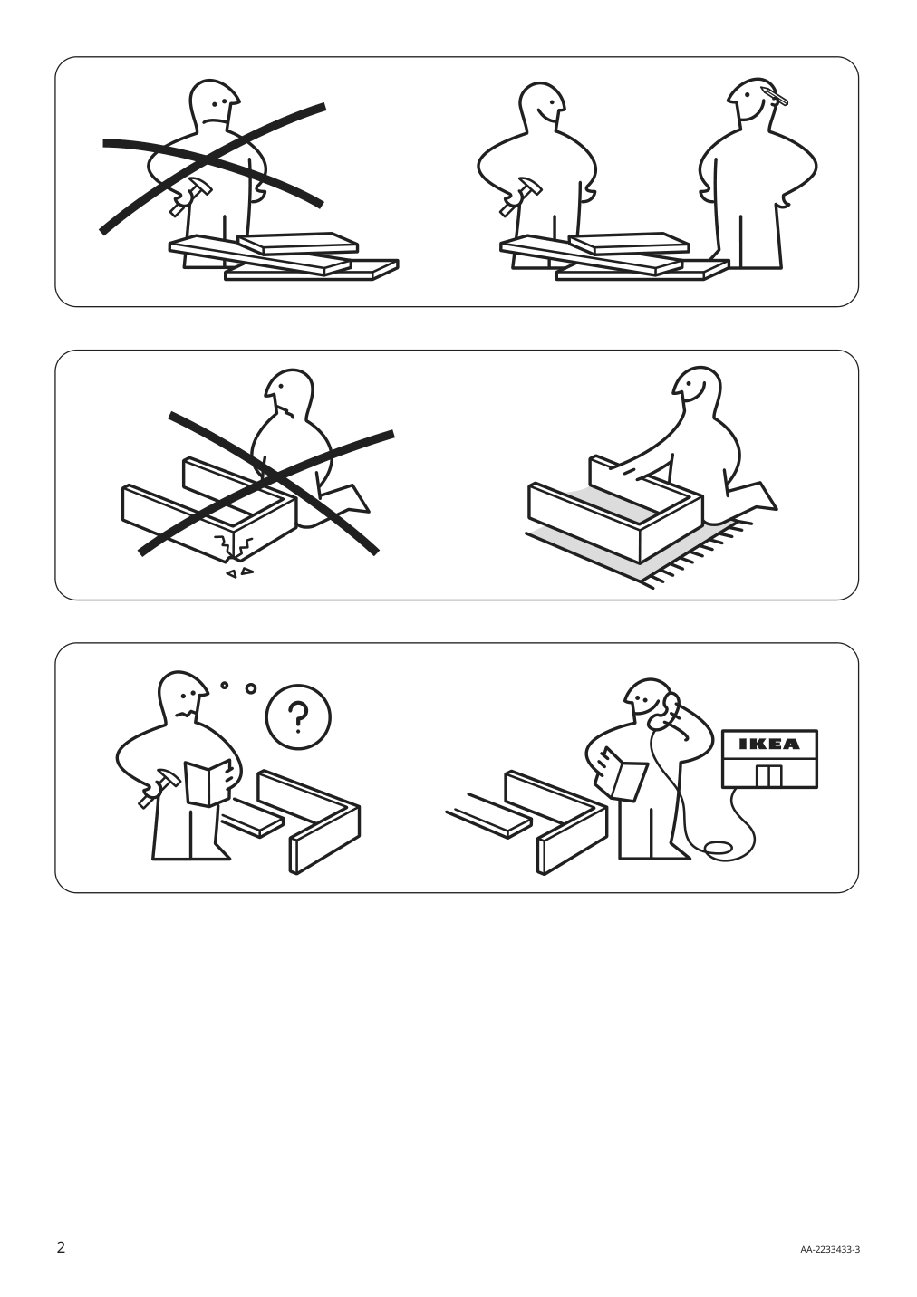 Assembly instructions for IKEA Backsaelen frame 3 seat sofa w chaise | Page 2 - IKEA BACKSÄLEN sofa with chaise 193.931.87