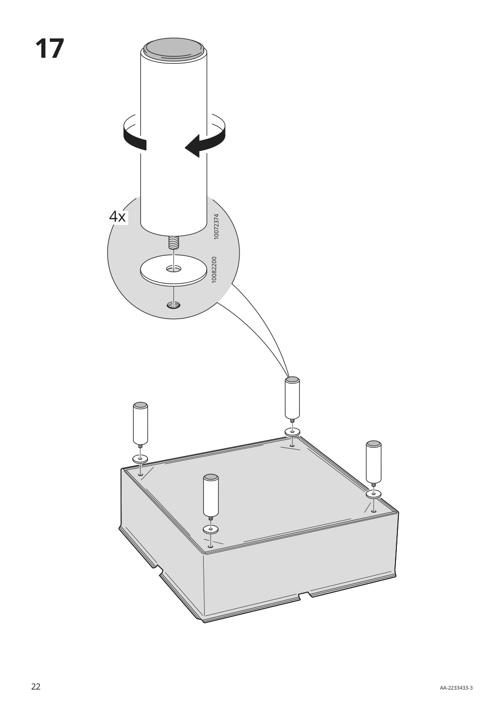 Assembly instructions for IKEA Backsaelen frame 3 seat sofa w chaise | Page 22 - IKEA BACKSÄLEN sofa with chaise 193.931.92