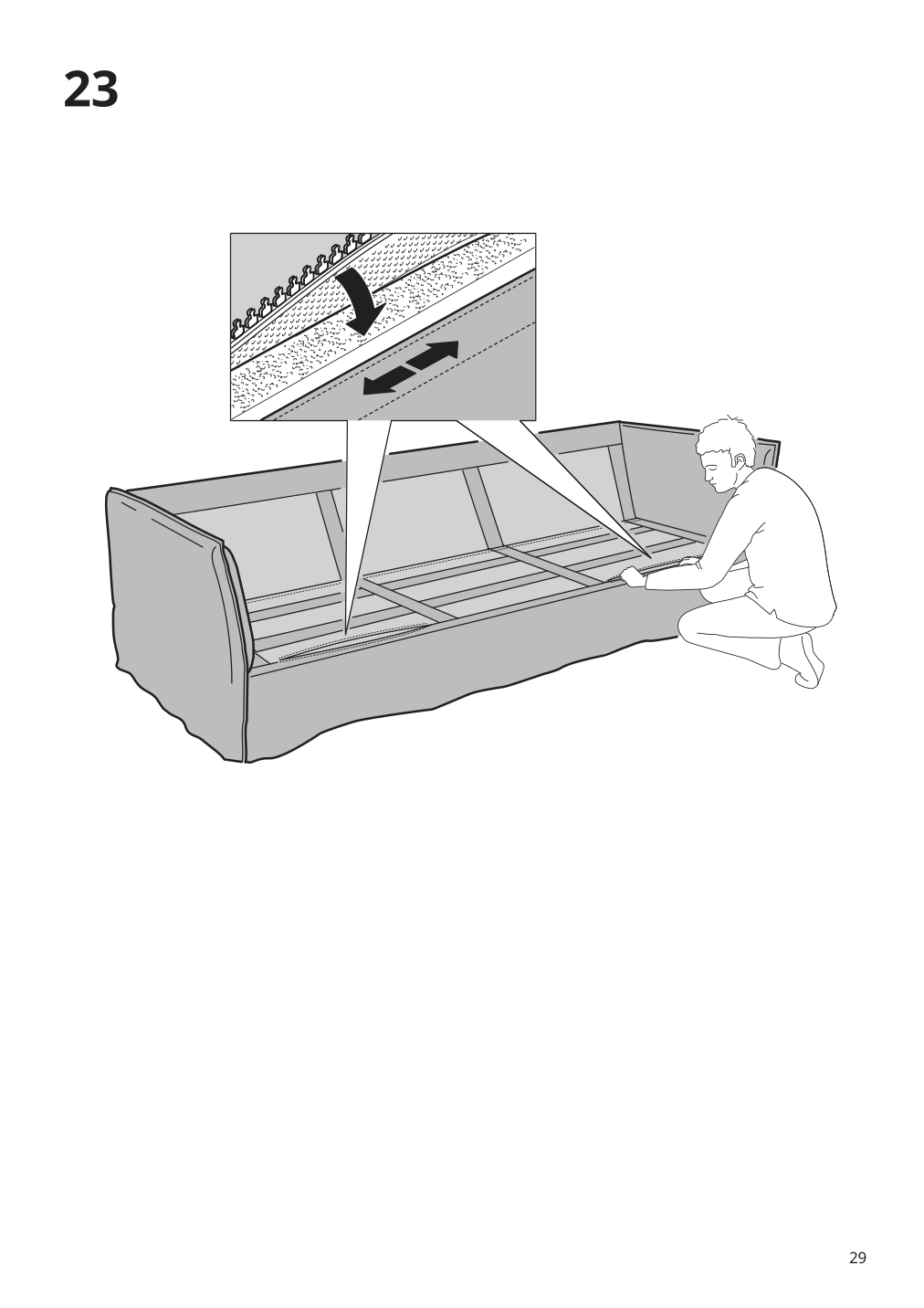 Assembly instructions for IKEA Backsaelen frame 3 seat sofa w chaise | Page 29 - IKEA BACKSÄLEN sofa with chaise 093.931.83