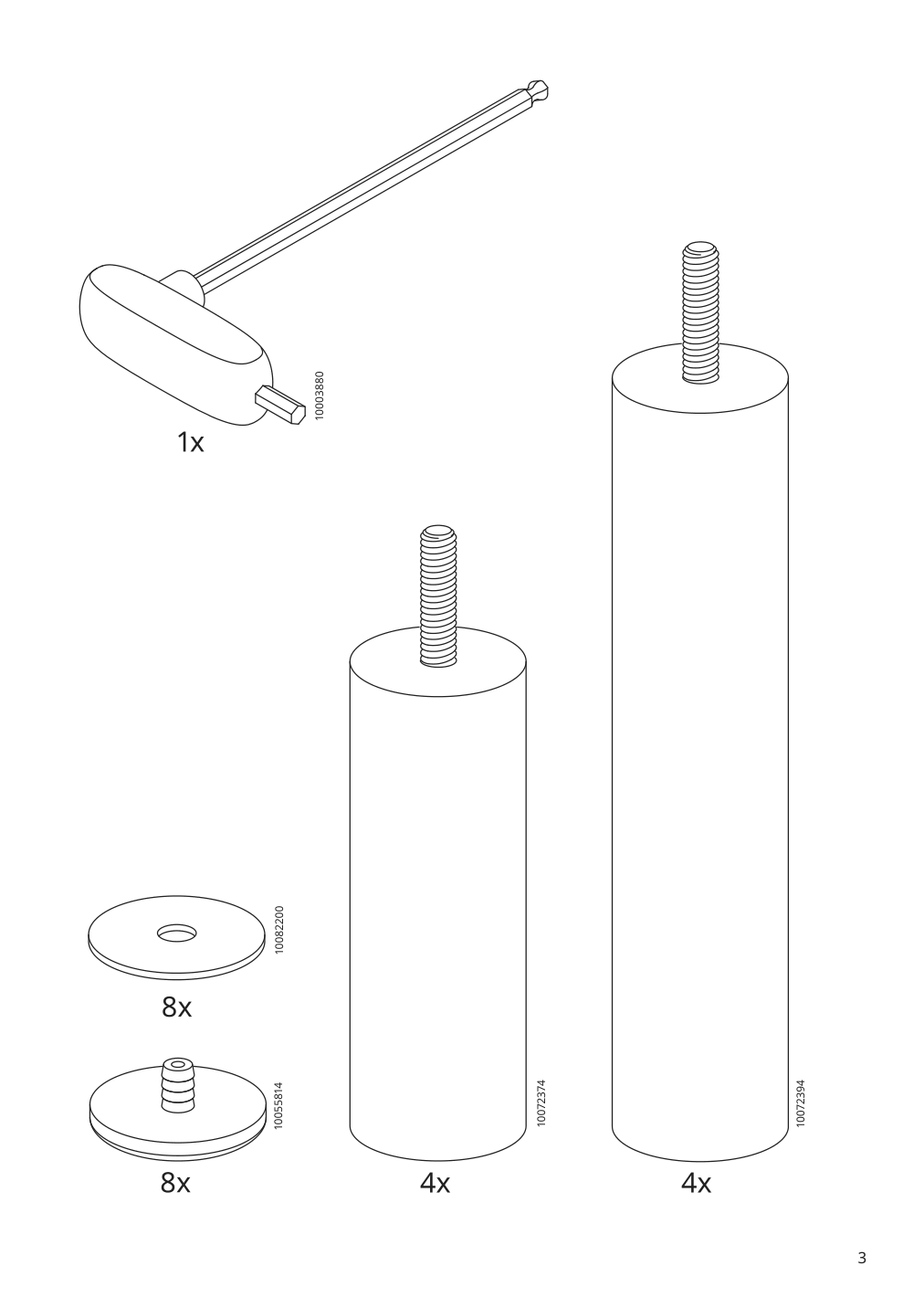 Assembly instructions for IKEA Backsaelen frame 3 seat sofa w chaise | Page 3 - IKEA BACKSÄLEN sofa with chaise 093.931.83