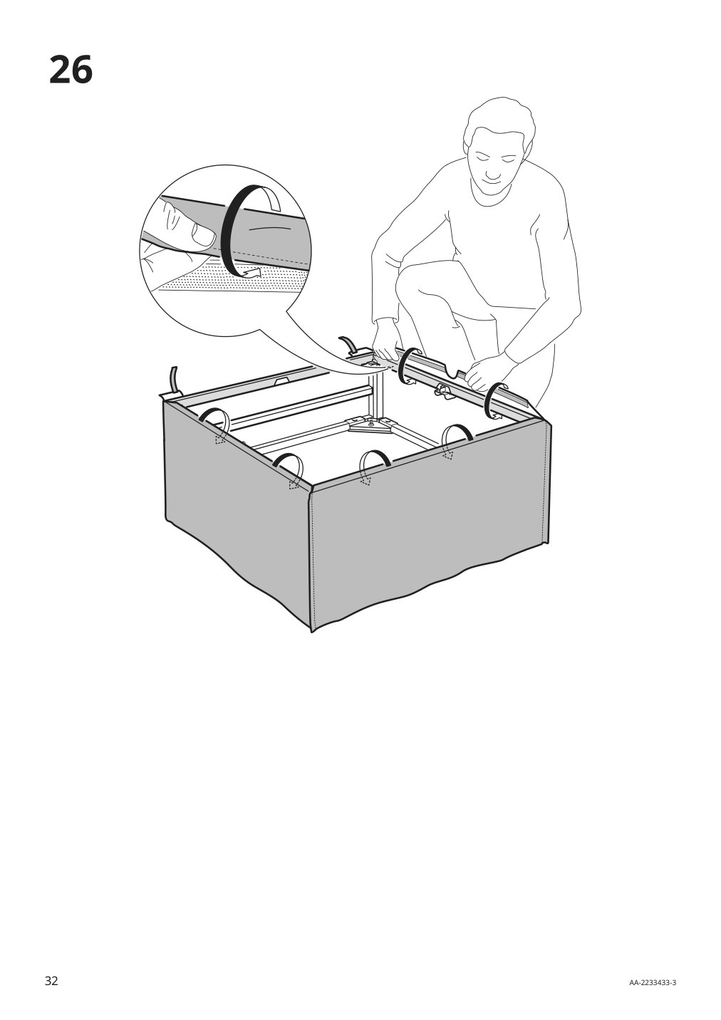 Assembly instructions for IKEA Backsaelen frame 3 seat sofa w chaise | Page 32 - IKEA BACKSÄLEN sofa with chaise 093.931.83