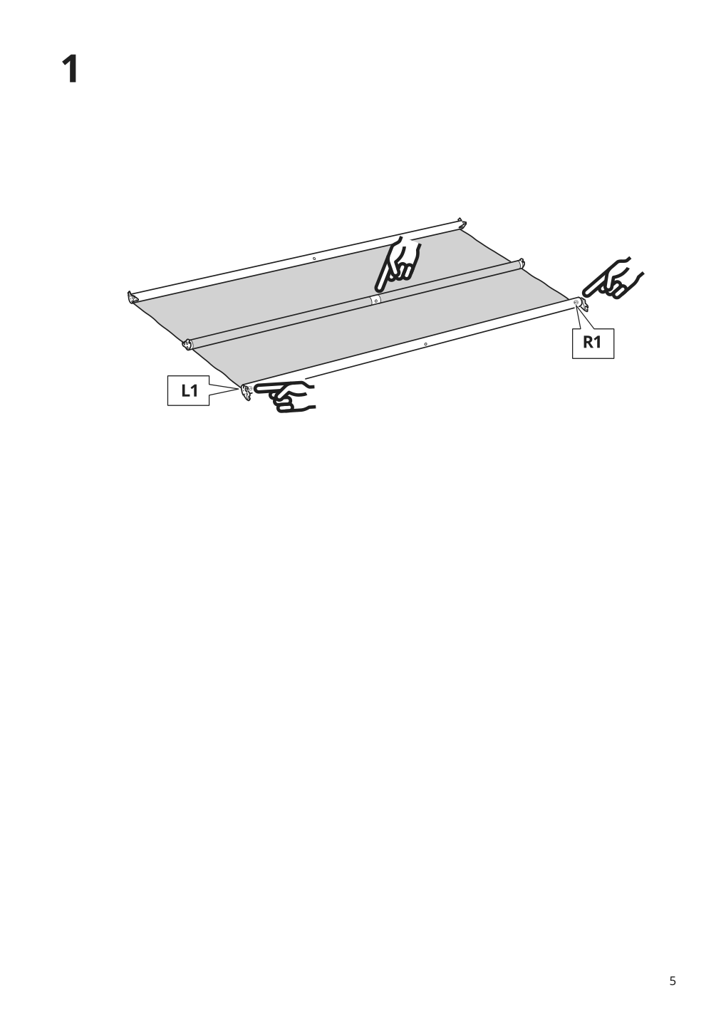 Assembly instructions for IKEA Backsaelen frame 3 seat sofa w chaise | Page 5 - IKEA BACKSÄLEN sofa with chaise 093.931.83