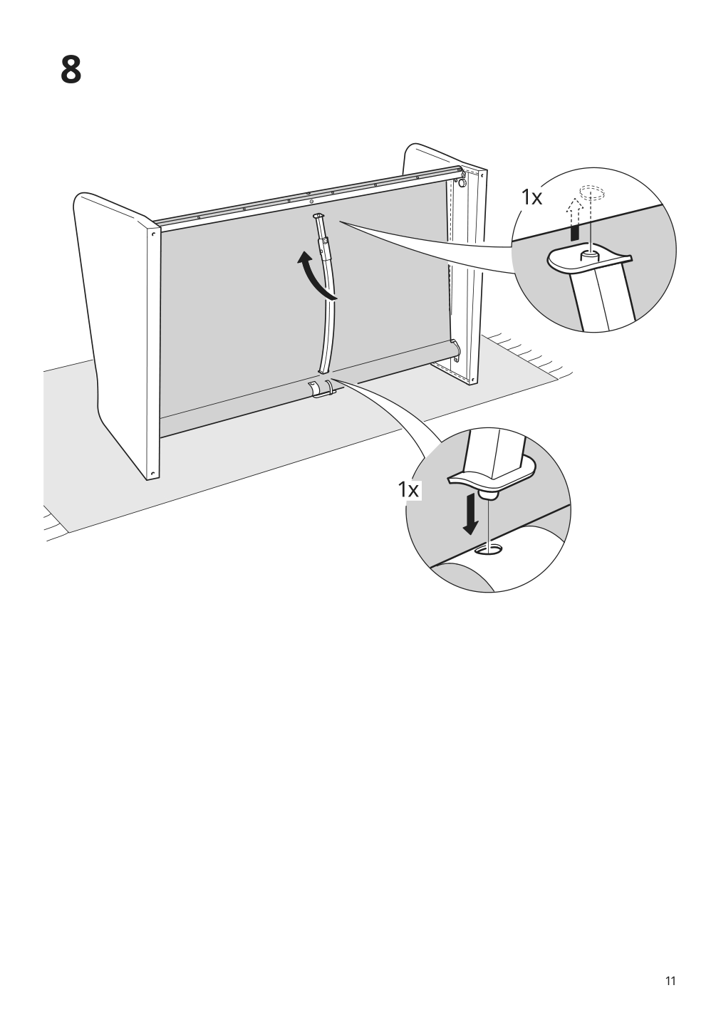 Assembly instructions for IKEA Backsaelen loveseat frame | Page 11 - IKEA BACKSÄLEN loveseat 193.931.68