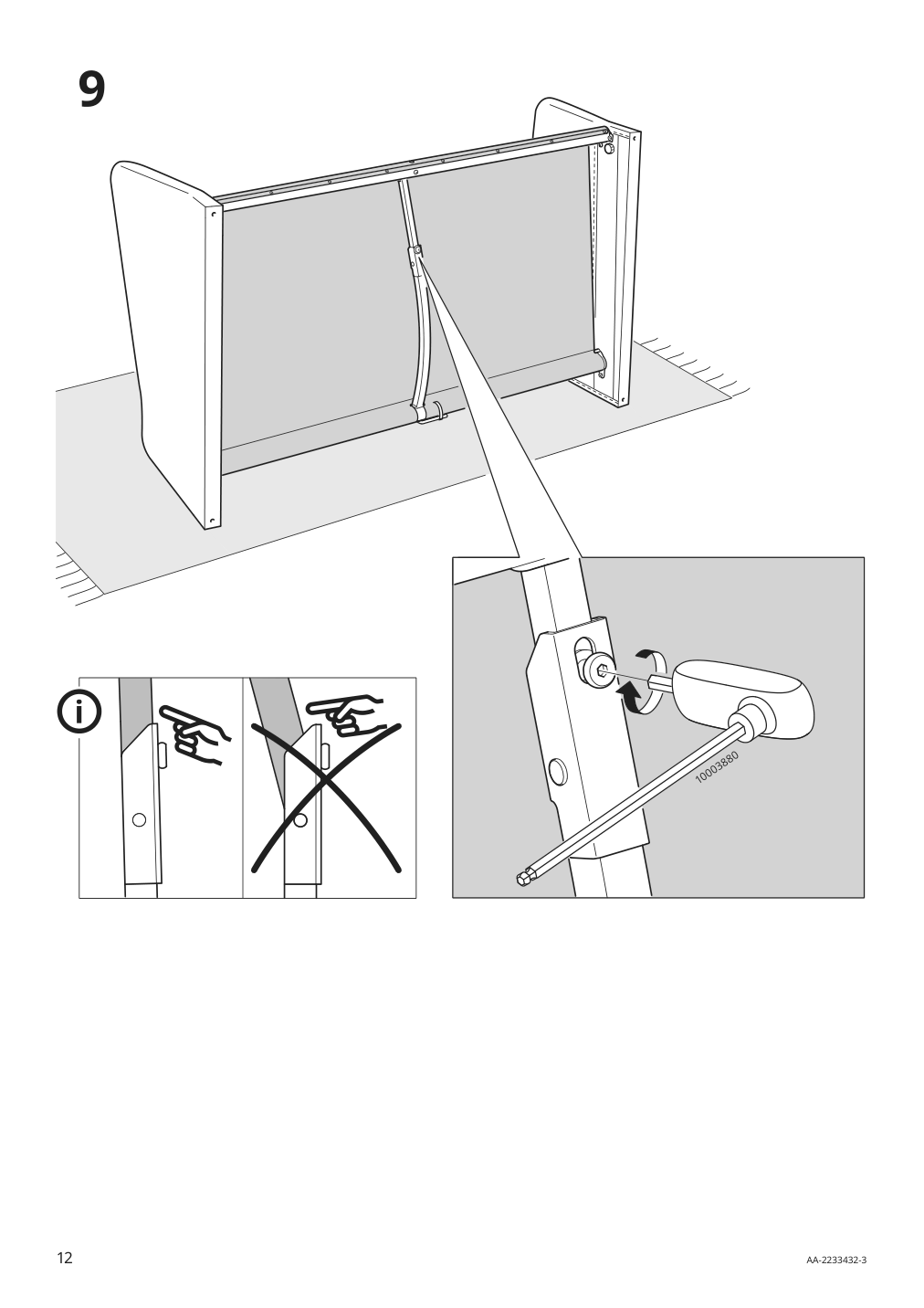 Assembly instructions for IKEA Backsaelen loveseat frame | Page 12 - IKEA BACKSÄLEN loveseat 193.931.68