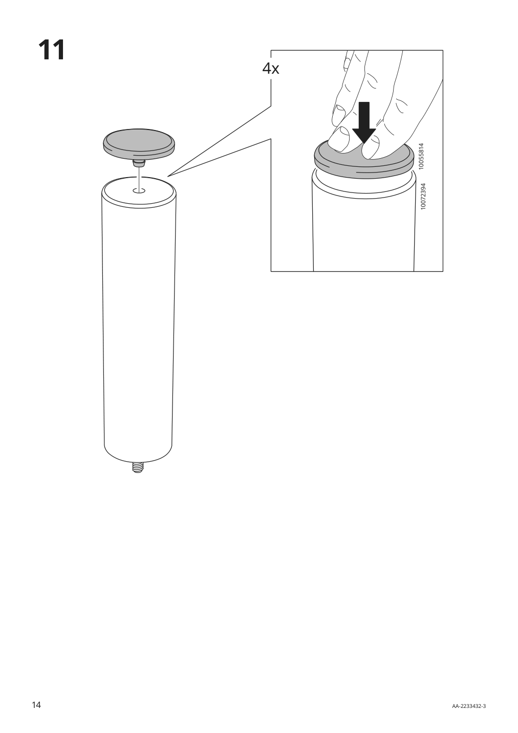 Assembly instructions for IKEA Backsaelen loveseat frame | Page 14 - IKEA BACKSÄLEN loveseat 193.931.68