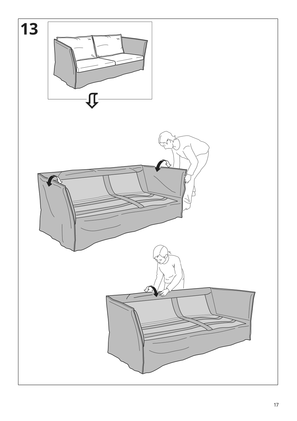 Assembly instructions for IKEA Backsaelen loveseat frame | Page 17 - IKEA BACKSÄLEN loveseat 193.931.68