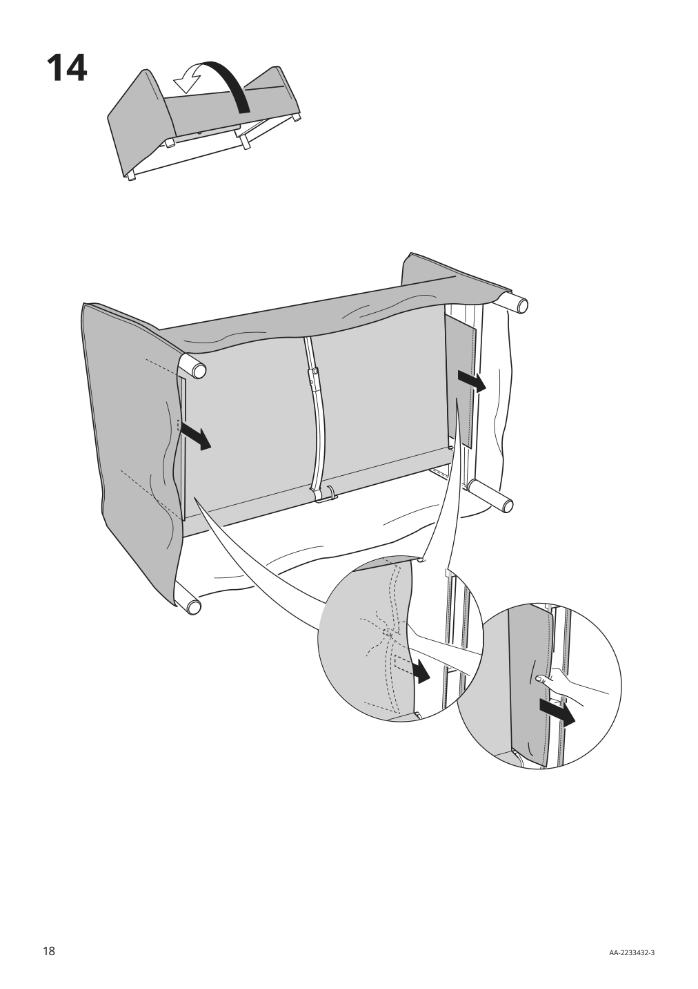 Assembly instructions for IKEA Backsaelen loveseat frame | Page 18 - IKEA BACKSÄLEN loveseat 193.931.68