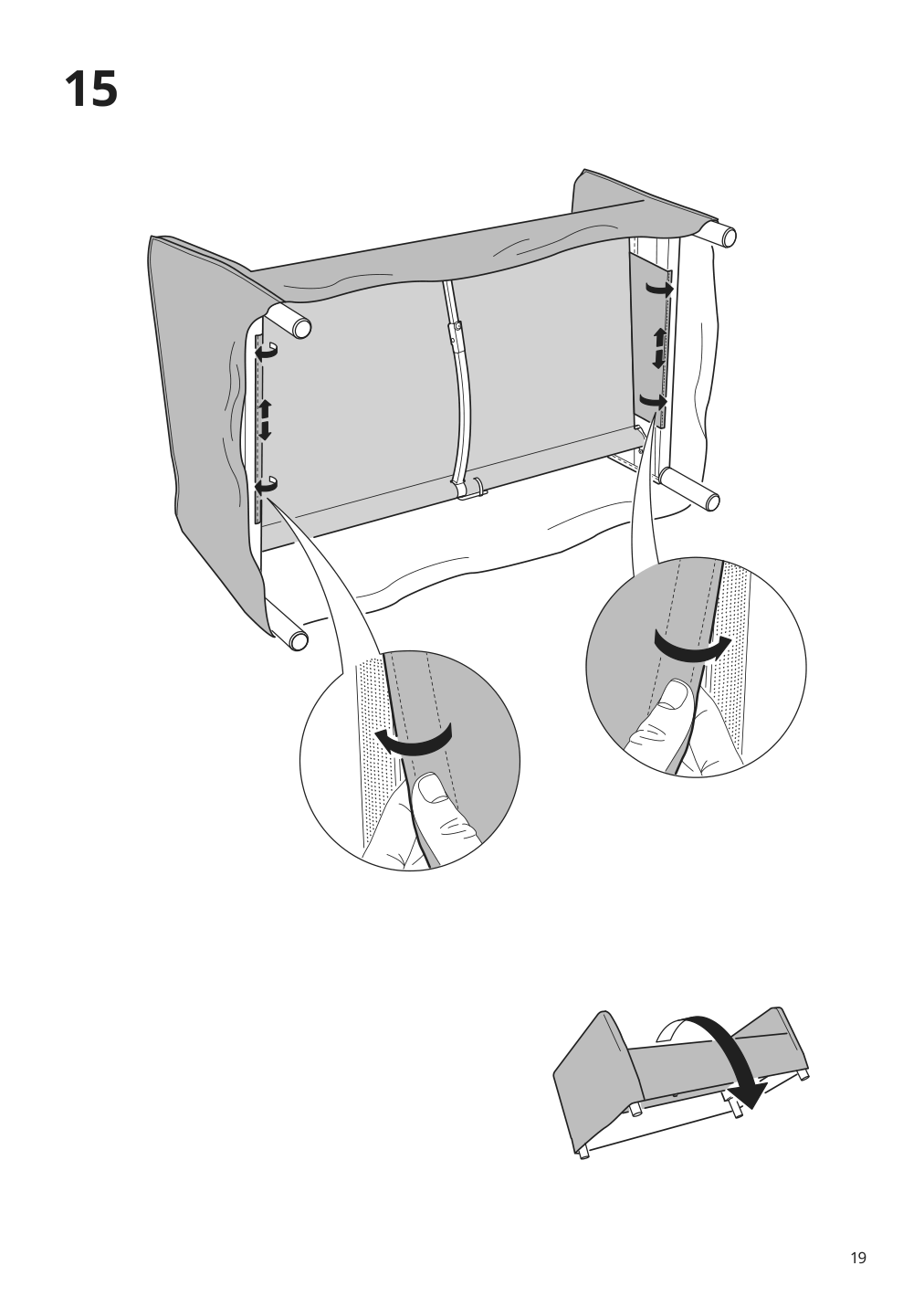 Assembly instructions for IKEA Backsaelen loveseat frame | Page 19 - IKEA BACKSÄLEN loveseat 193.931.68