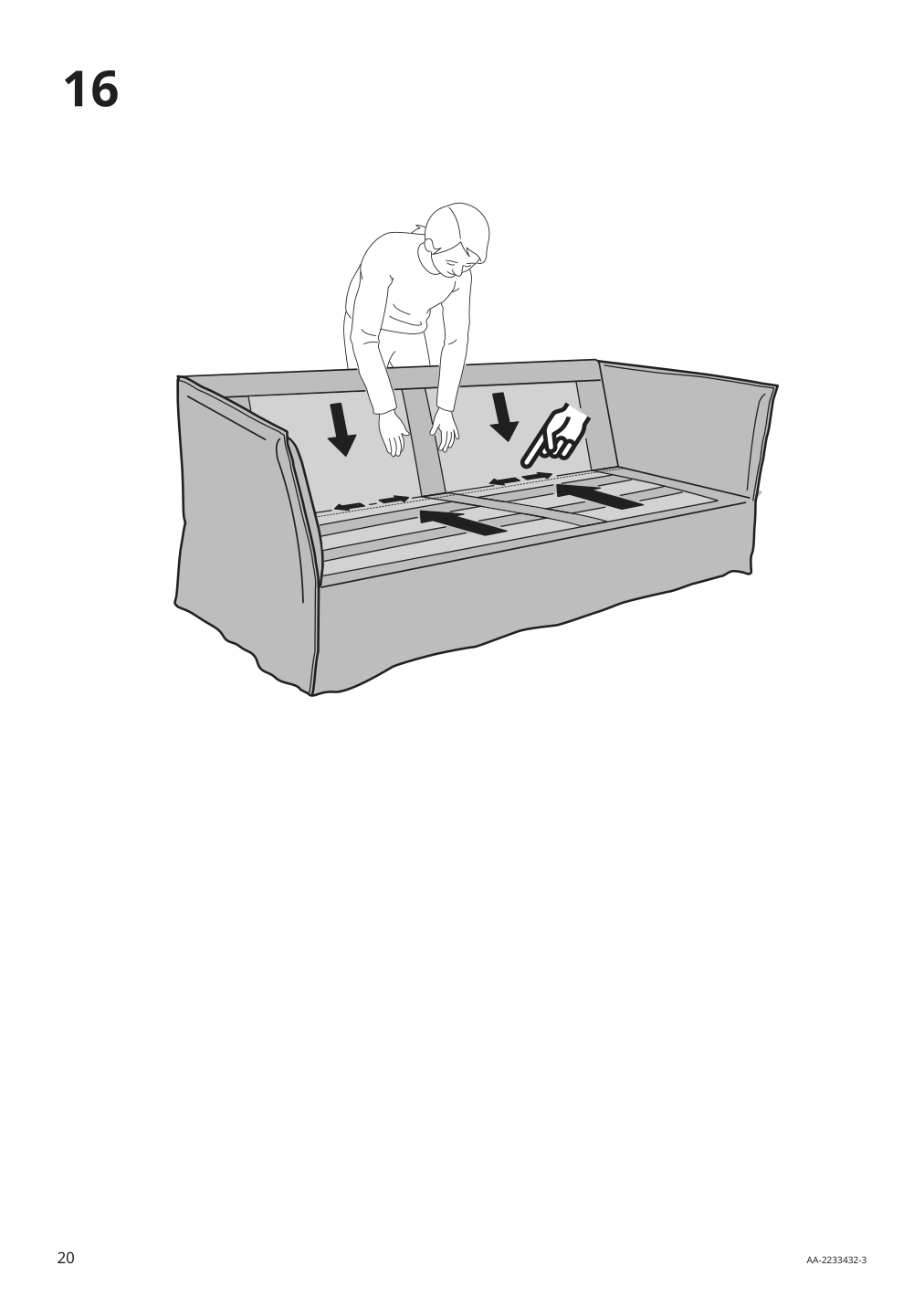 Assembly instructions for IKEA Backsaelen loveseat frame | Page 20 - IKEA BACKSÄLEN loveseat 193.931.68