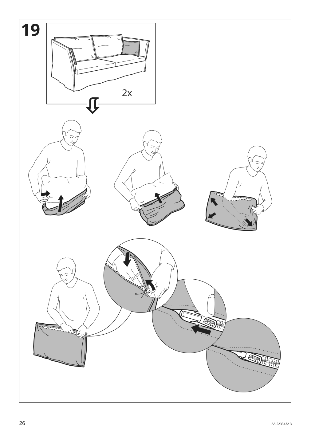 Assembly instructions for IKEA Backsaelen loveseat frame | Page 26 - IKEA BACKSÄLEN loveseat 193.931.68