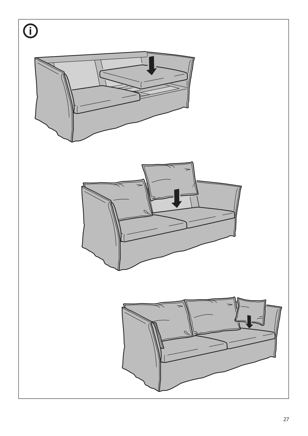 Assembly instructions for IKEA Backsaelen loveseat frame | Page 27 - IKEA BACKSÄLEN loveseat 193.931.68