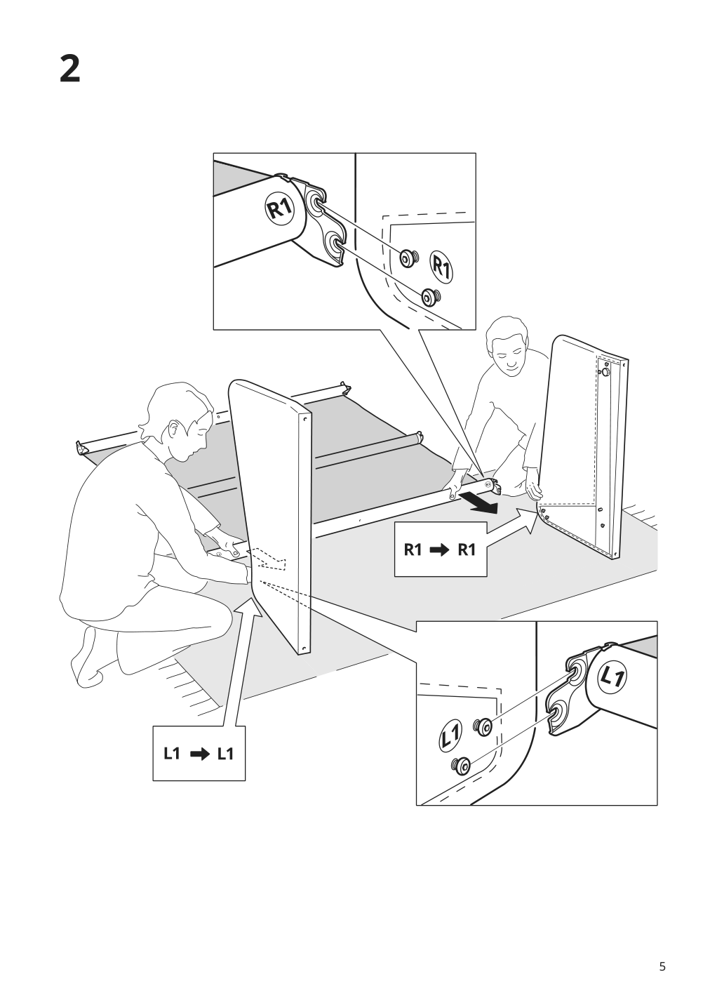 Assembly instructions for IKEA Backsaelen loveseat frame | Page 5 - IKEA BACKSÄLEN loveseat 193.931.68