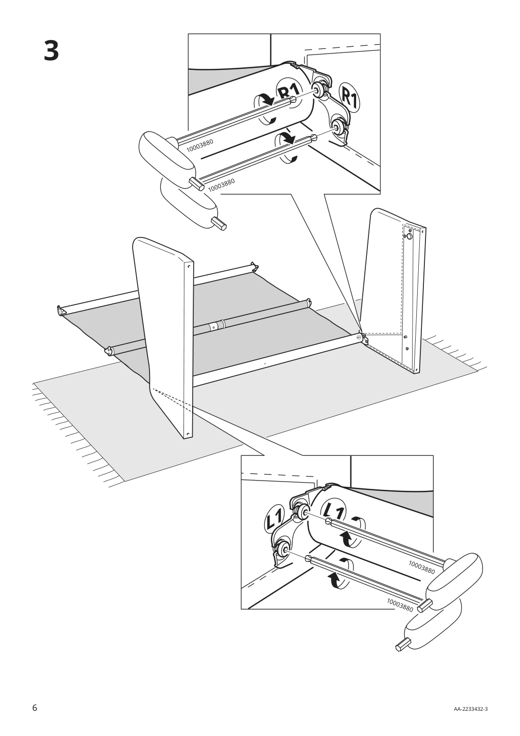 Assembly instructions for IKEA Backsaelen loveseat frame | Page 6 - IKEA BACKSÄLEN loveseat 193.931.68