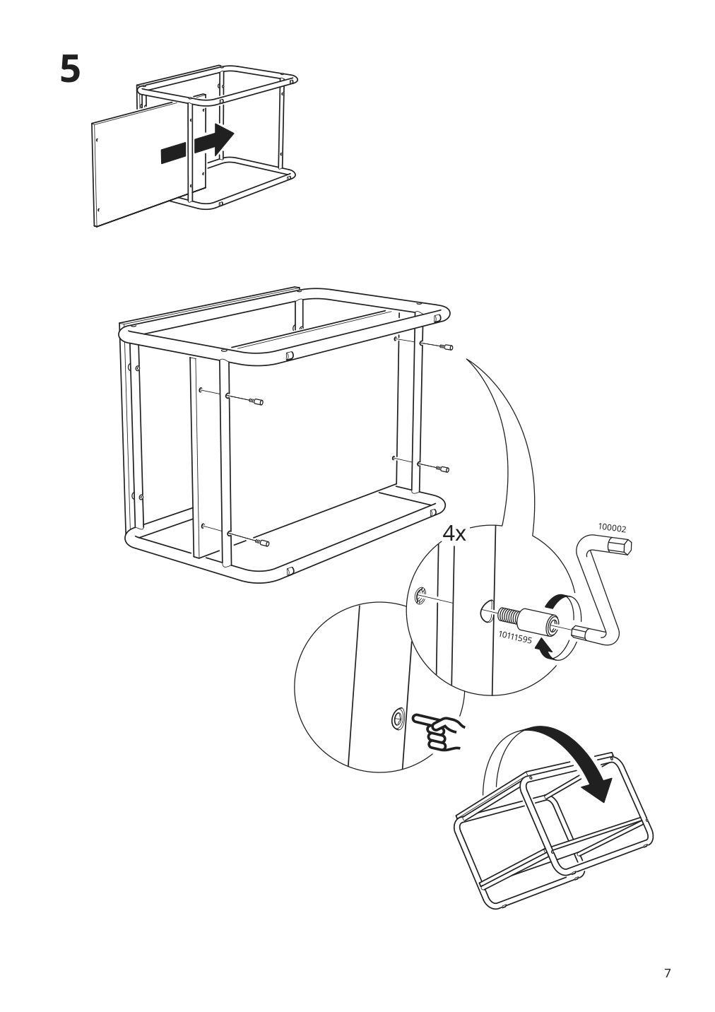 Assembly instructions for IKEA Baggboda side table white | Page 7 - IKEA BAGGBODA side table 205.565.07