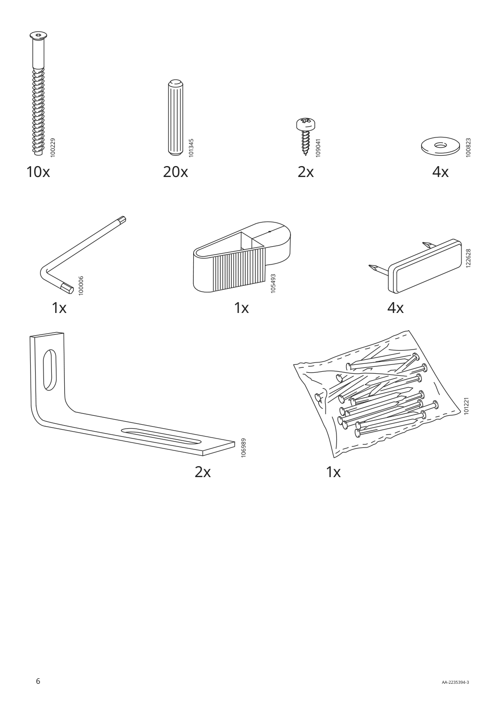 Assembly instructions for IKEA Baggebo bookcase white | Page 6 - IKEA BAGGEBO TV storage combination 294.436.53