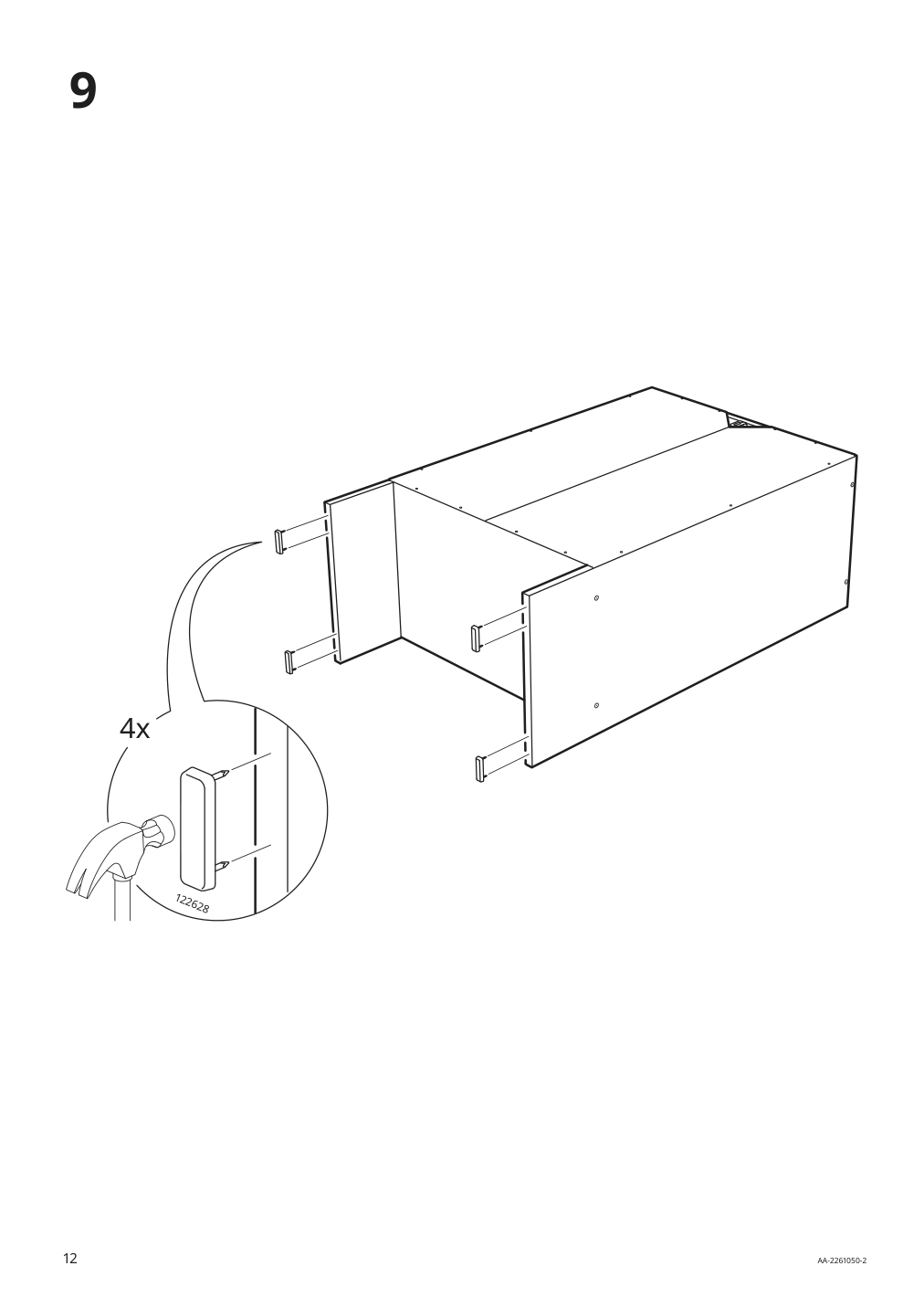 Assembly instructions for IKEA Baggebo bookcase white | Page 12 - IKEA BAGGEBO TV storage combination 694.436.51