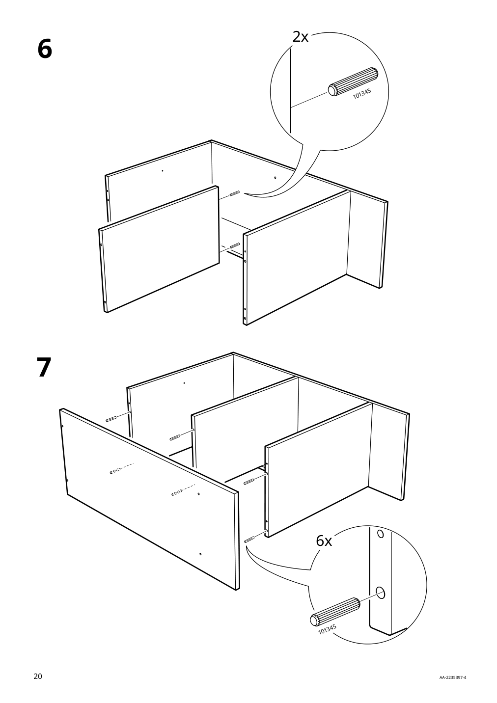 Assembly instructions for IKEA Baggebo cabinet with door white | Page 20 - IKEA BAGGEBO cabinet with door 604.812.04