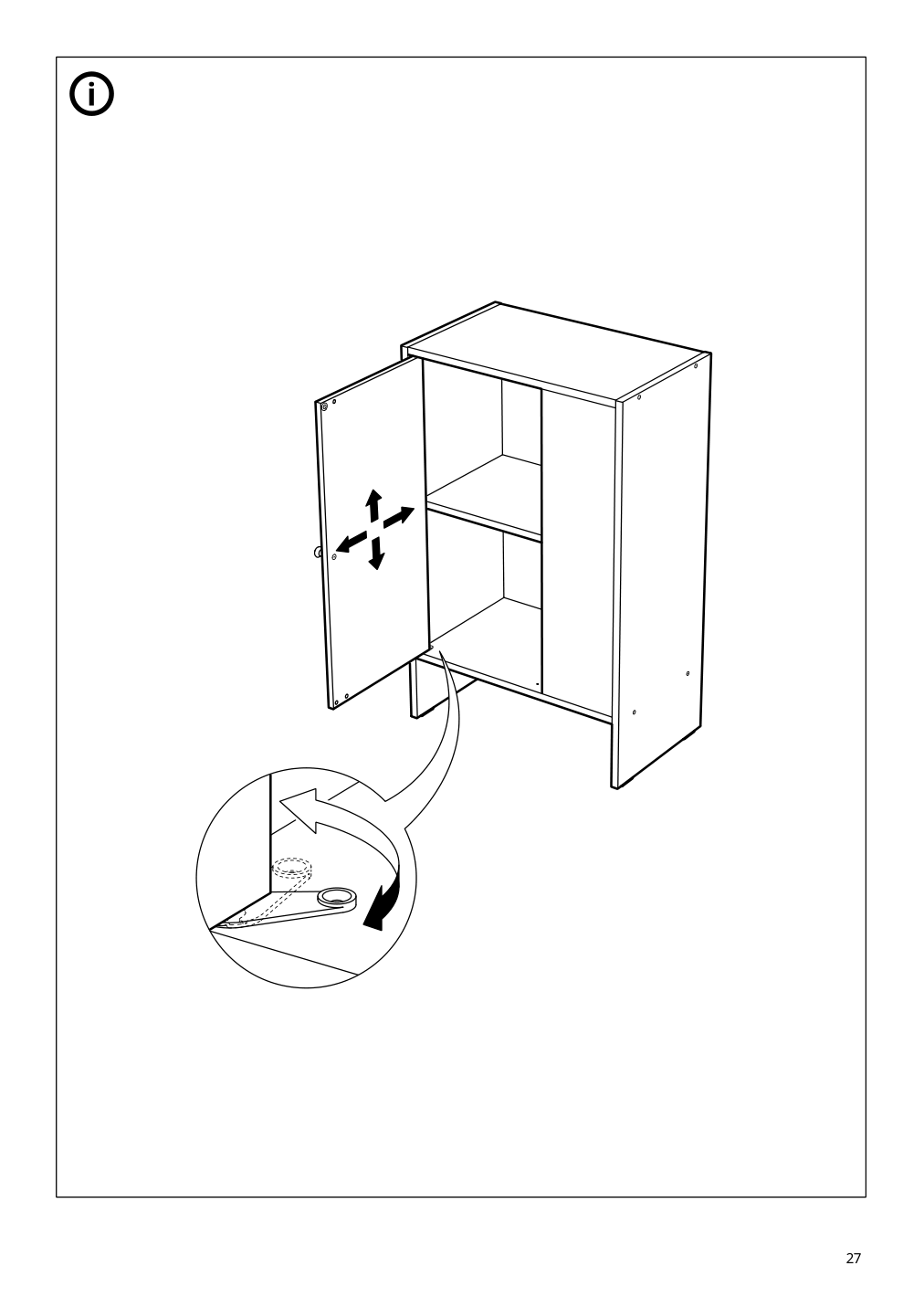 Assembly instructions for IKEA Baggebo cabinet with door white | Page 27 - IKEA BAGGEBO cabinet with door 604.812.04