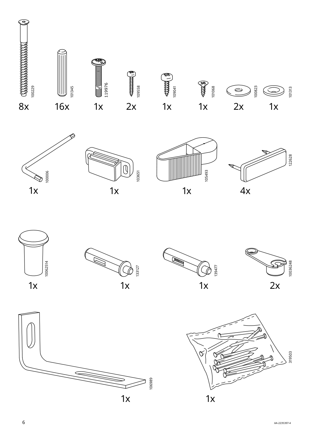 Assembly instructions for IKEA Baggebo cabinet with door white | Page 6 - IKEA BAGGEBO cabinet with door 604.812.04