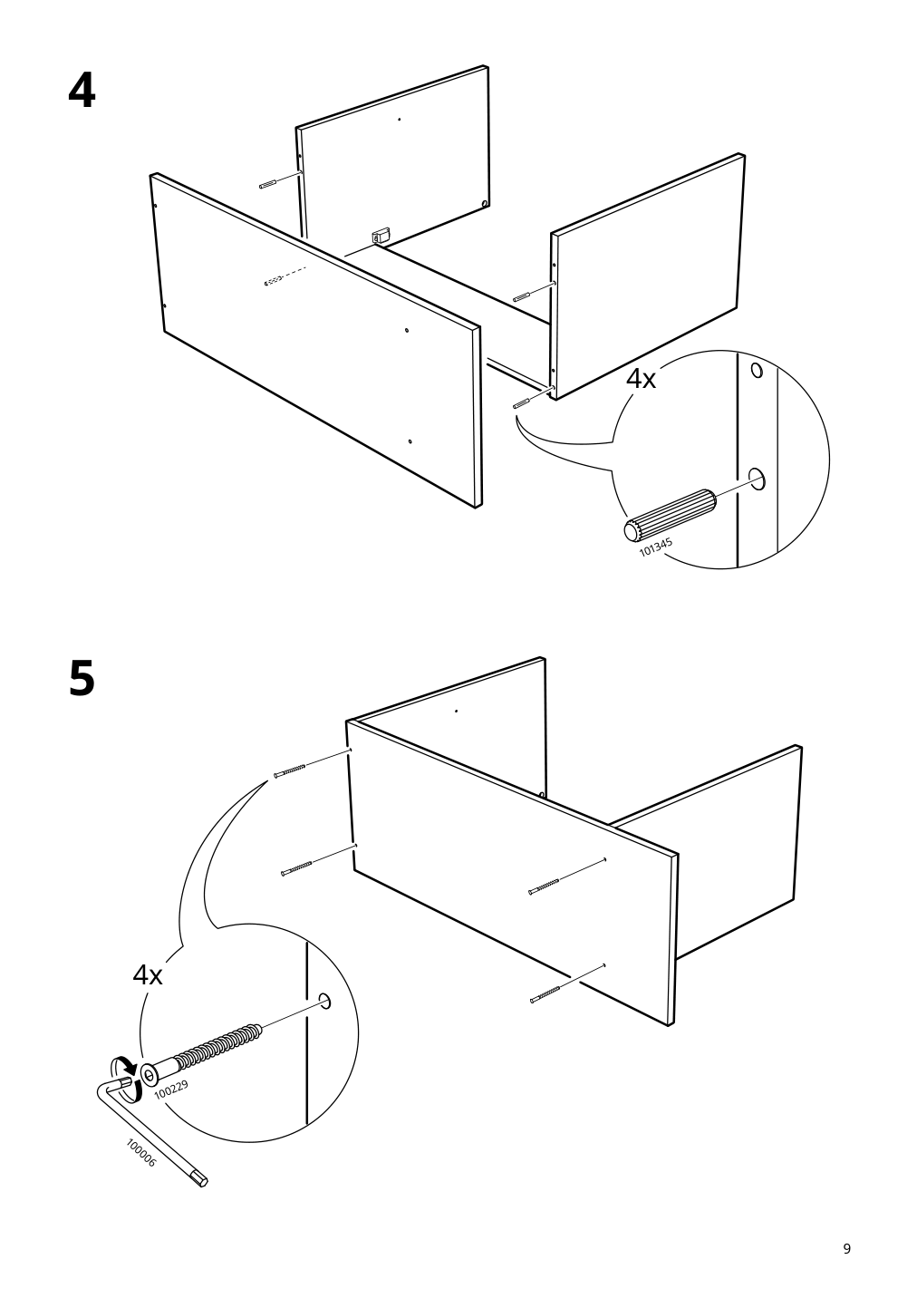 Assembly instructions for IKEA Baggebo cabinet with door white | Page 9 - IKEA BAGGEBO cabinet with door 604.812.04