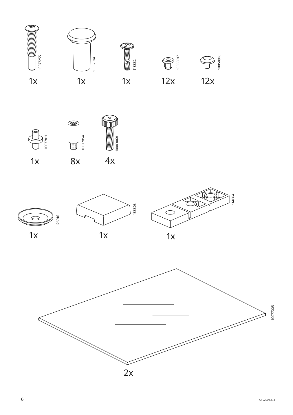 Assembly instructions for IKEA Baggebo cabinet with glass doors metal white | Page 6 - IKEA BAGGEBO cabinet with glass doors 805.029.98