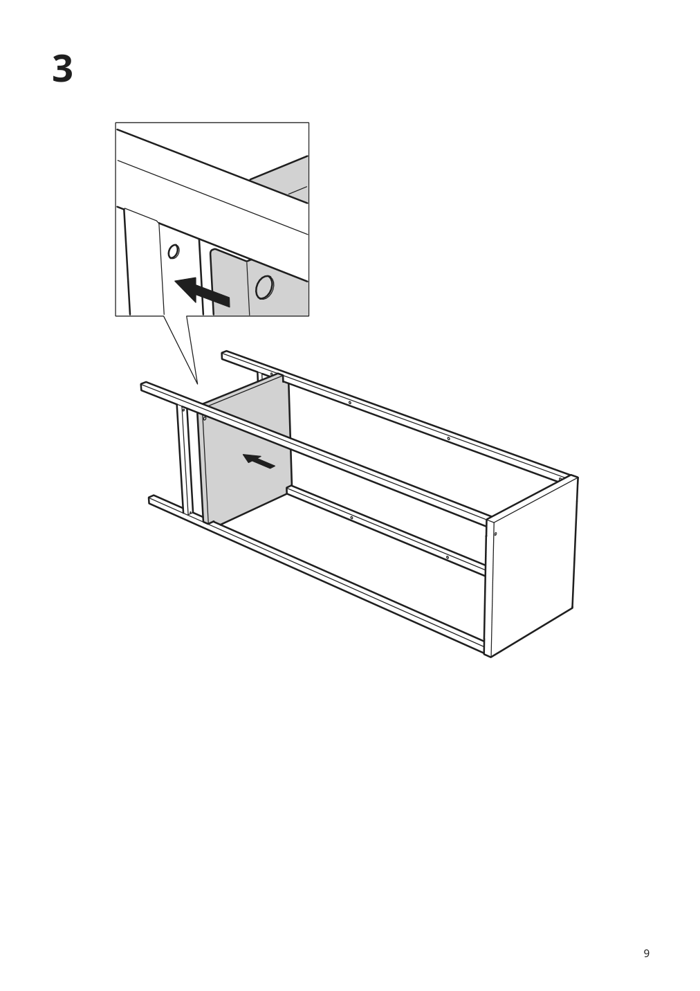 Assembly instructions for IKEA Baggebo cabinet with glass doors metal white | Page 9 - IKEA BAGGEBO cabinet with glass doors 805.029.98