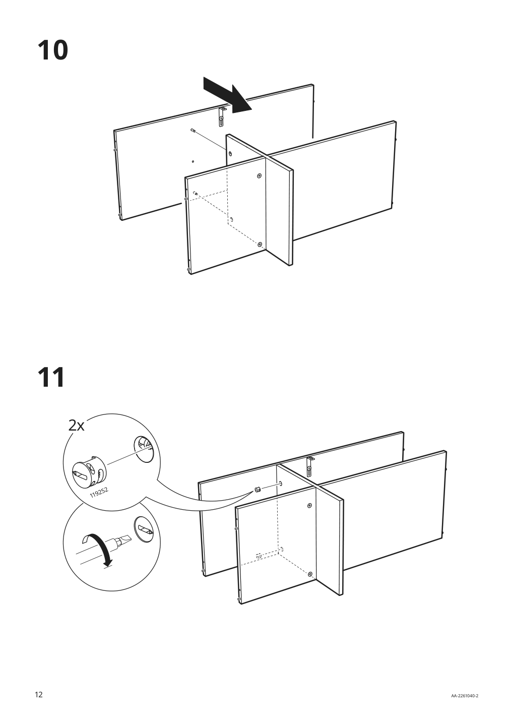 Assembly instructions for IKEA Baggebo tv unit white | Page 12 - IKEA BAGGEBO TV unit 004.963.50