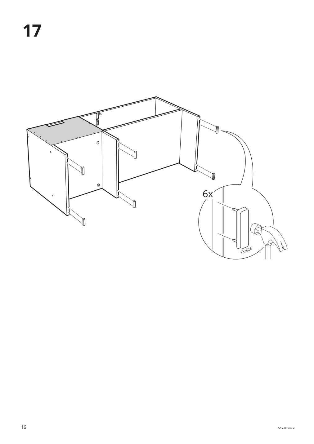 Assembly instructions for IKEA Baggebo tv unit white | Page 16 - IKEA BAGGEBO TV unit 004.963.50