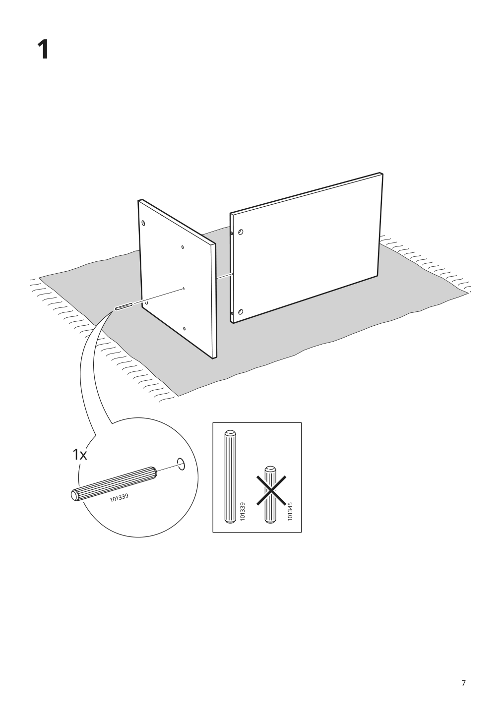 Assembly instructions for IKEA Baggebo tv unit white | Page 7 - IKEA BAGGEBO TV unit 004.963.50