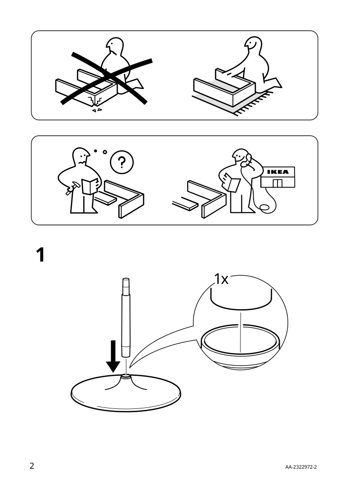 Assembly instructions for IKEA Baltsar swivel chair white | Page 2 - IKEA BALTSAR swivel chair 105.115.38