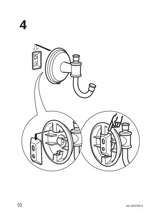 Assembly instructions for IKEA Balungen hook chrome plated | Page 10 - IKEA BALUNGEN hook 702.930.28