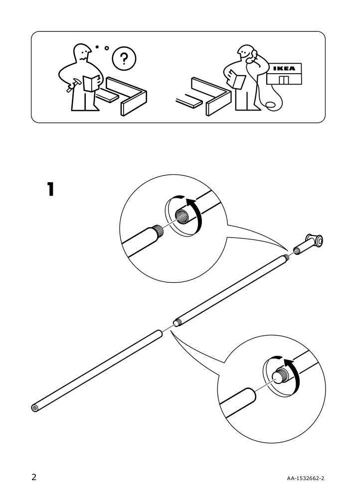 Assembly instructions for IKEA Balungen toilet roll holder chrome plated | Page 2 - IKEA BALUNGEN toilet roll holder 302.915.02