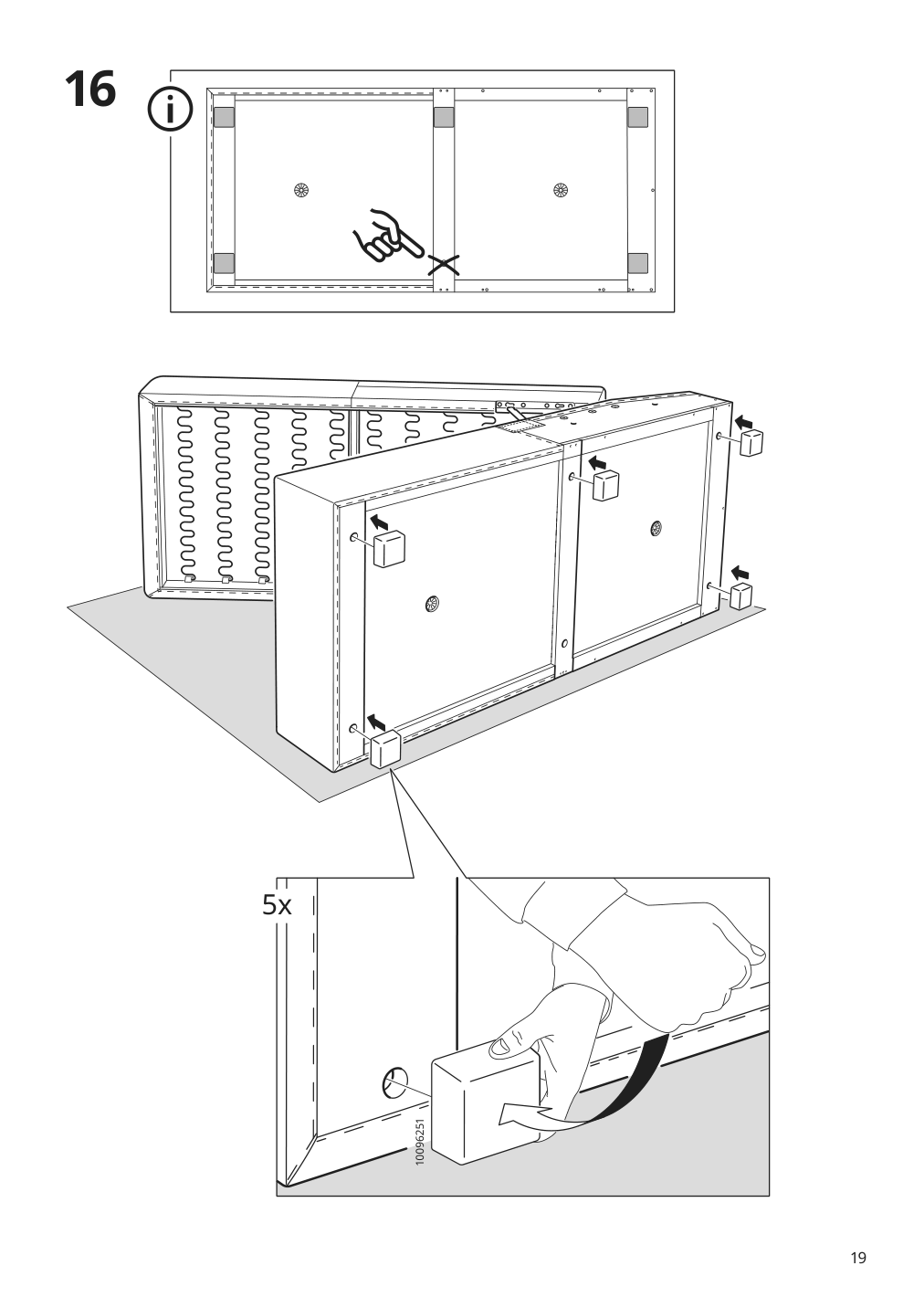 Assembly instructions for IKEA Barsloev 3 seat sleeper sofa with chaise tibbleby beige gray | Page 19 - IKEA BÅRSLÖV 3-seat sleeper sofa with chaise 805.415.94