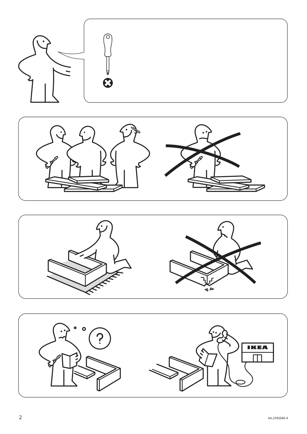 Assembly instructions for IKEA Barsloev 3 seat sleeper sofa with chaise tibbleby beige gray | Page 2 - IKEA BÅRSLÖV 3-seat sleeper sofa with chaise 805.415.94