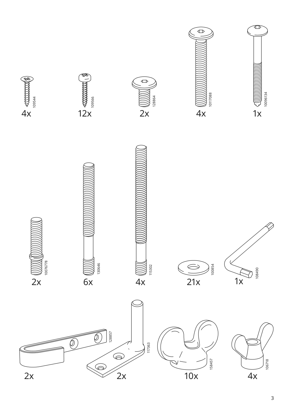 Assembly instructions for IKEA Barsloev 3 seat sleeper sofa with chaise tibbleby beige gray | Page 3 - IKEA BÅRSLÖV 3-seat sleeper sofa with chaise 805.415.94