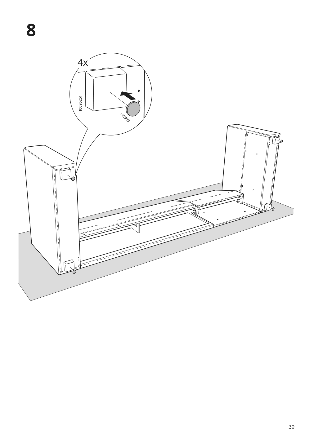 Assembly instructions for IKEA Barsloev 3 seat sleeper sofa with chaise tibbleby beige gray | Page 39 - IKEA BÅRSLÖV 3-seat sleeper sofa with chaise 805.415.94