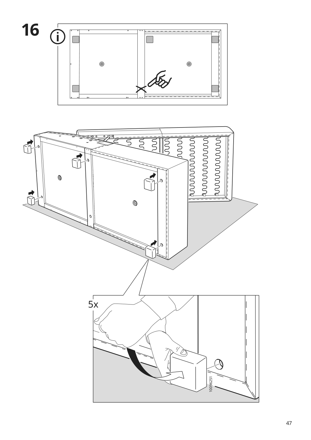 Assembly instructions for IKEA Barsloev 3 seat sleeper sofa with chaise tibbleby beige gray | Page 47 - IKEA BÅRSLÖV 3-seat sleeper sofa with chaise 805.415.94