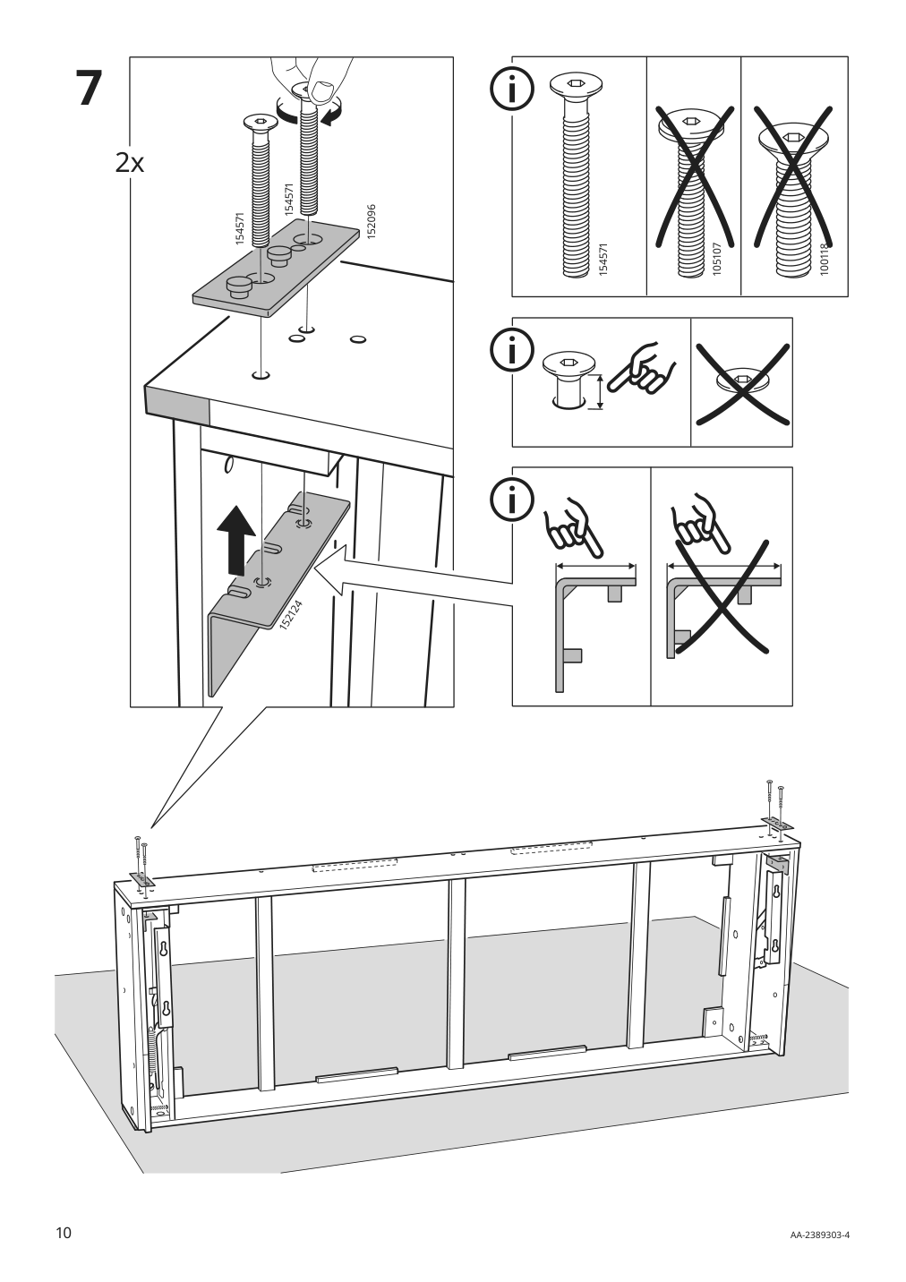 Assembly instructions for IKEA Barsloev sleeper sofa tibbleby beige gray | Page 10 - IKEA BÅRSLÖV sleeper sofa 805.415.89