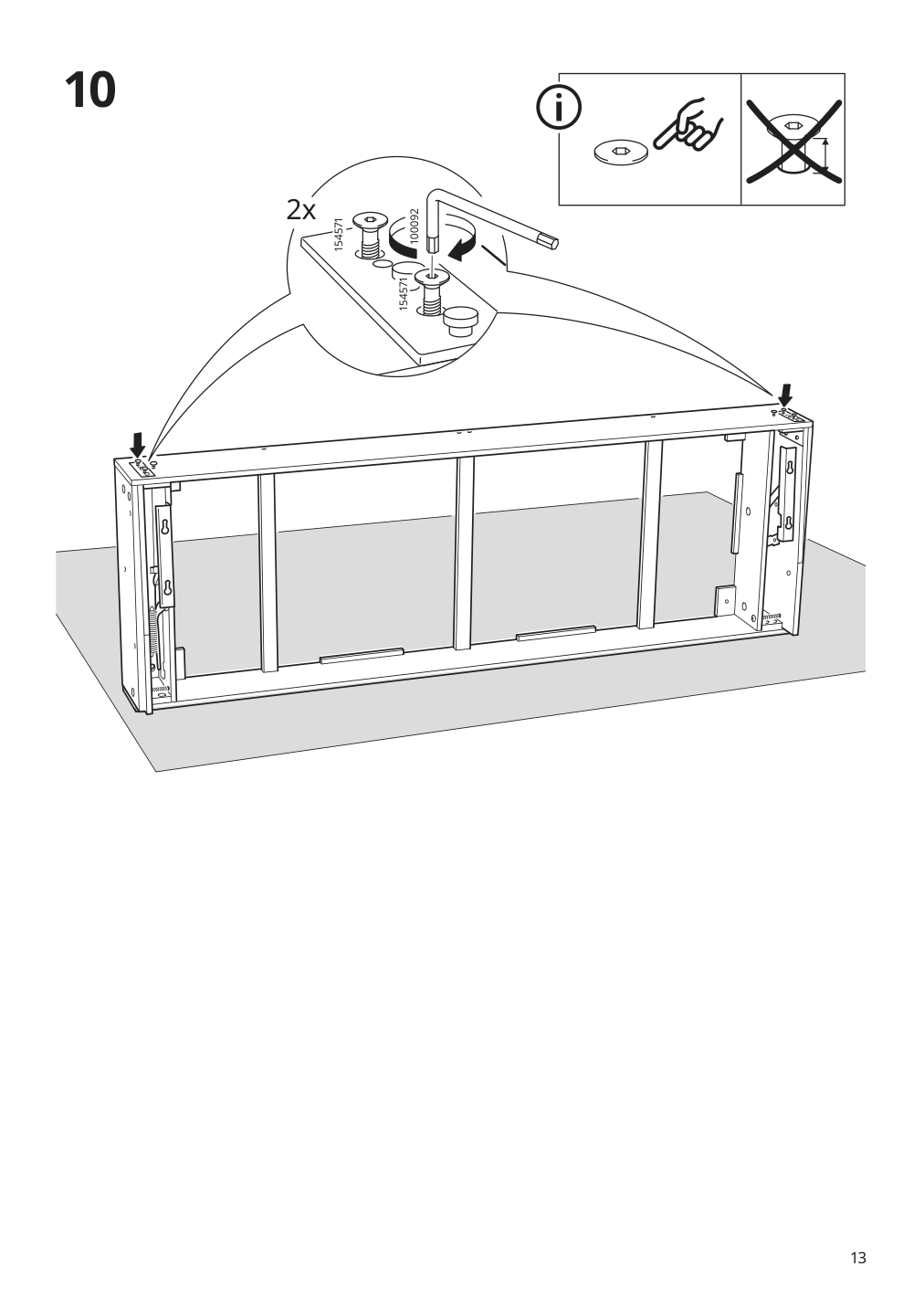 Assembly instructions for IKEA Barsloev sleeper sofa tibbleby beige gray | Page 13 - IKEA BÅRSLÖV sleeper sofa 805.415.89